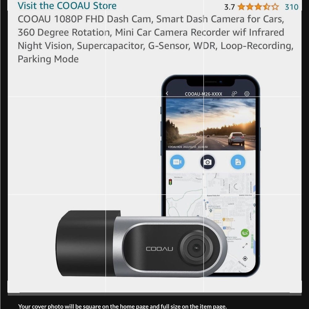 Black Dash Cam with Night Vision
